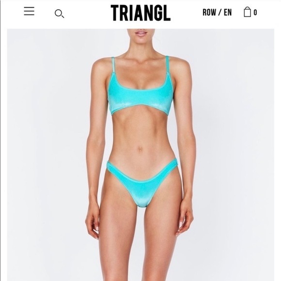 triangl swimwear Other - Triangl Bikini size small blue